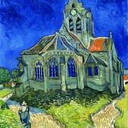 Tableau peint Eglise d'Auvers sur Oise par Van Gogh